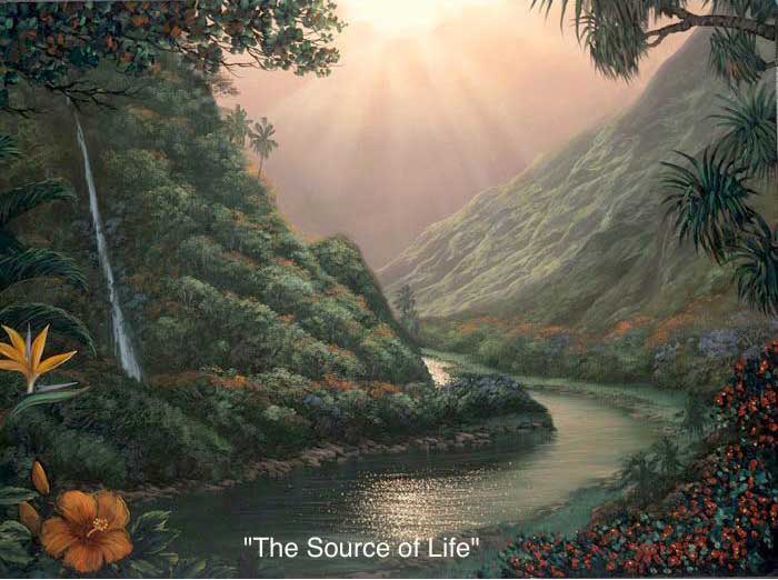 The Source of Life Art by Walfrido Garcia at Wyland Galleries of the Florida Keys