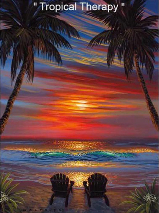 Tropical Therapy - Art by Walfrido Garcia at Wyland Galleries of the Florida Keys