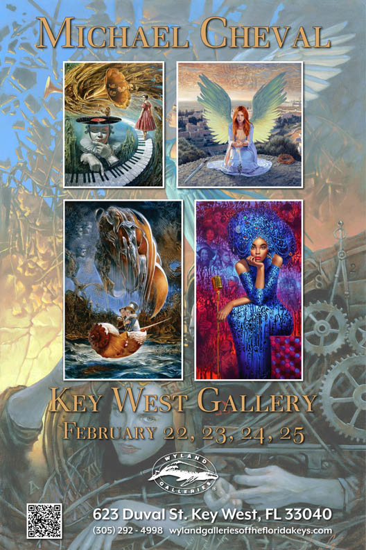 Michael Cheval Live Art Show at Wyland Galleries in Key West