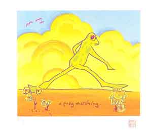 A Frog Marching - John Lennon art Wyland Gallery Sarasota