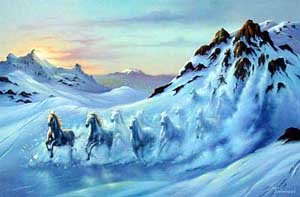 Avalanche by Jim Warren Wyland Galleri