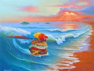Cheeseburger in Paradise by Jim Warren Wyland Galleries