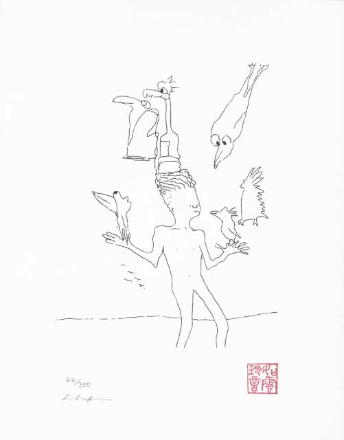 magic birds by John Lennon at Wyland Gallery Sarasota