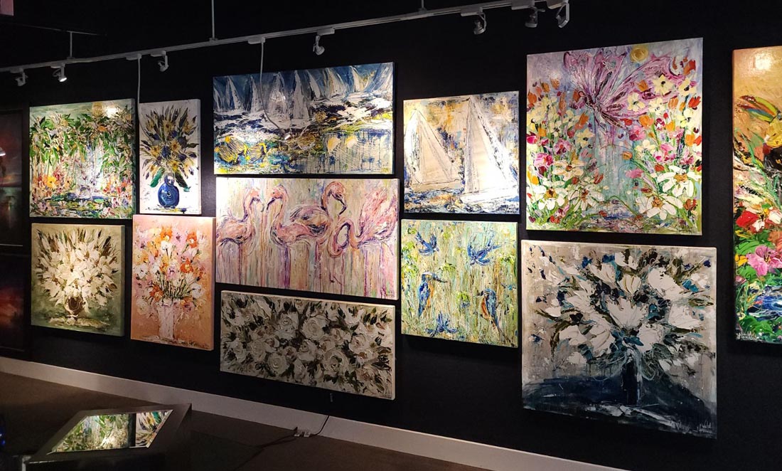 Velia Newman art at Wyland Galleries Key West