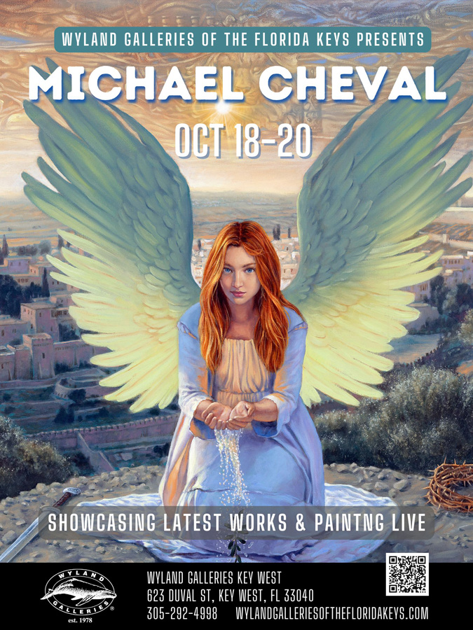 Michael Cheval Art Show at Wyland Galleries Key West October 18-20, 2024