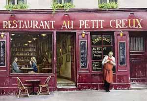 RESTOURANT AU PETIT CREUX by Alexei Butirskiy at Wyland Galleries