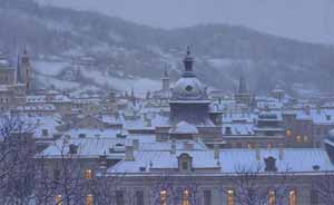 Snowfall over Prague by Alexei Butirskiy at Wyland Galleries