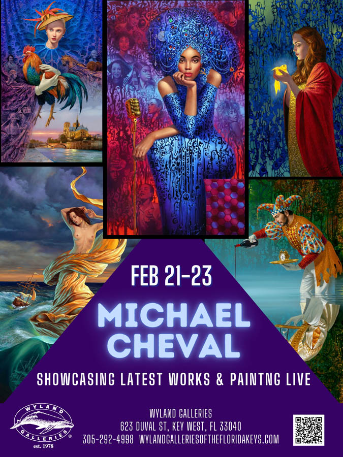 Michael Cheval art show at Wyland Galleries Key West