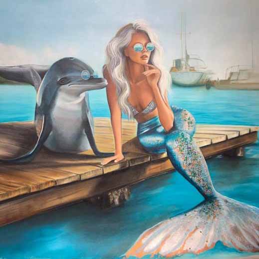 Fins by Kai Lava original painting