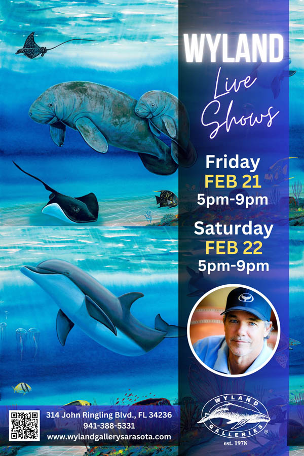 WYLAND ART show - Live artist show - Wyland Galleries Sarasota