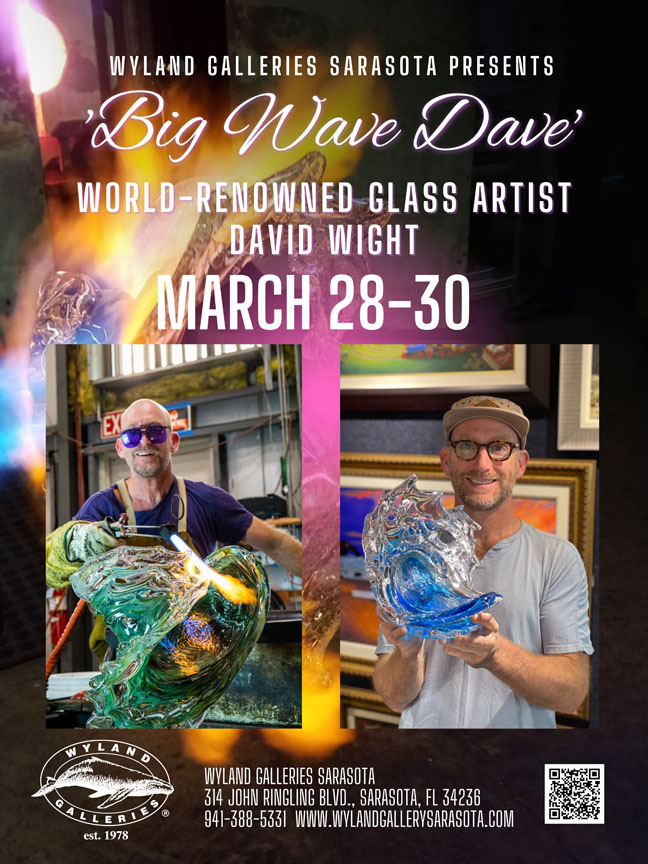 David Wight art show at Wyland Galleries Sarasota APR 28-30, 2025