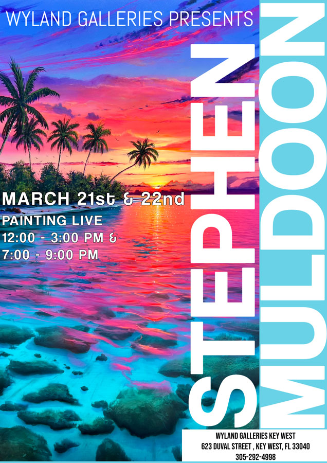 Muldoon art show Wyland Galleries Key West MAR 2025