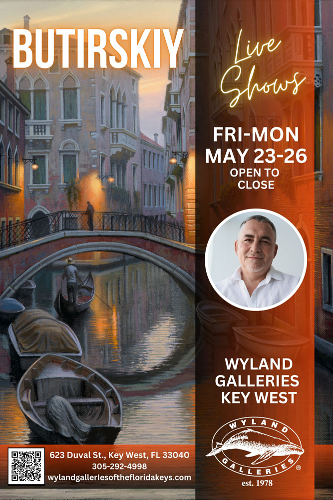 Alexei Butirskiy art show at Wyland Galleries Key West Memorial Day Weekend