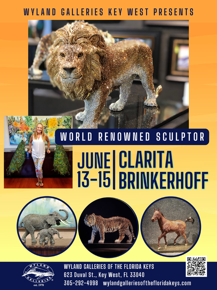 Clarita Brinkerhoff art show Wyland Galleries Key West June 2025