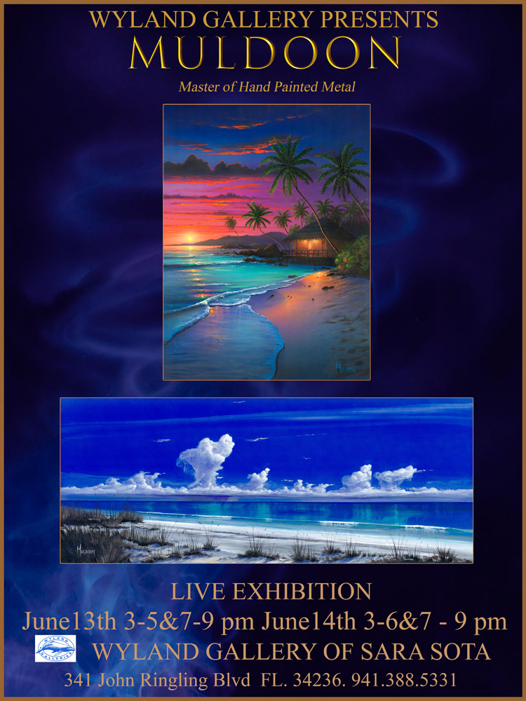 Stephen Muldoon art show at Wyland Galleries Sarasota June 2025