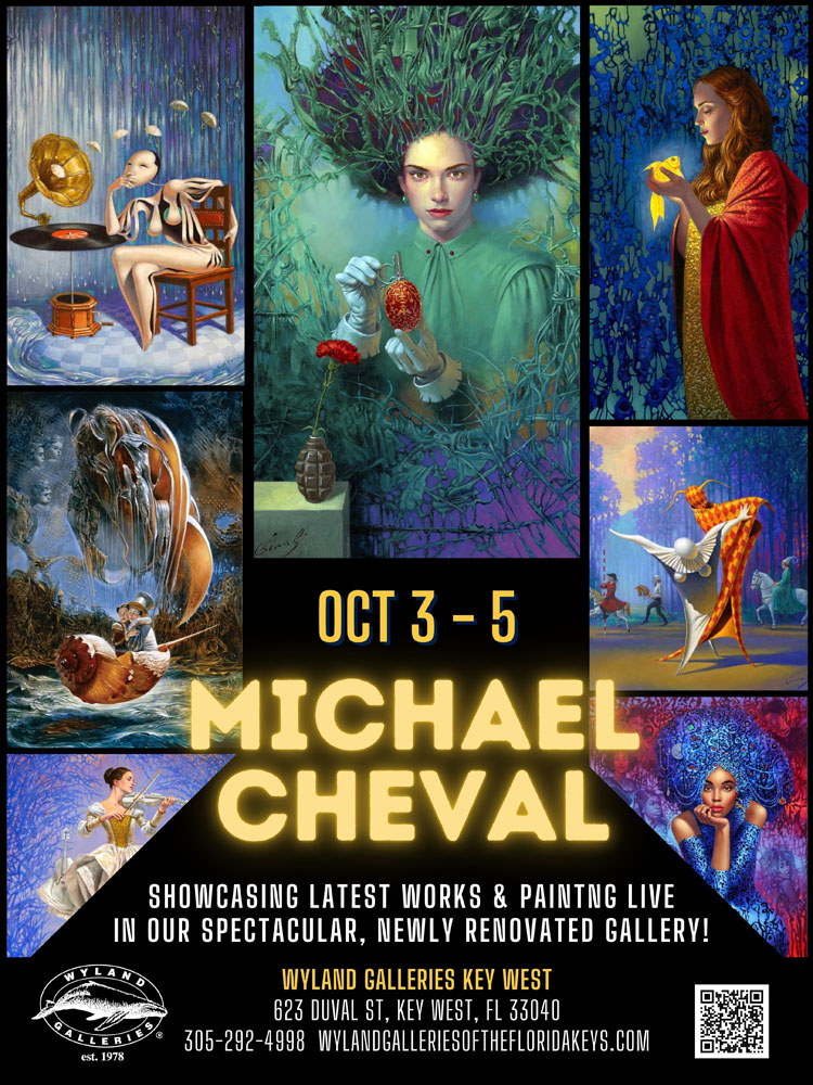 Michael Cheval art show at Wyland Galleries Key West