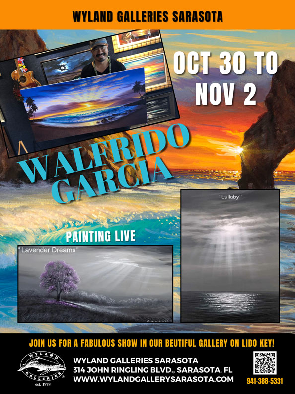Walfrido Garcia art show at Wyland Galleries Sarasota