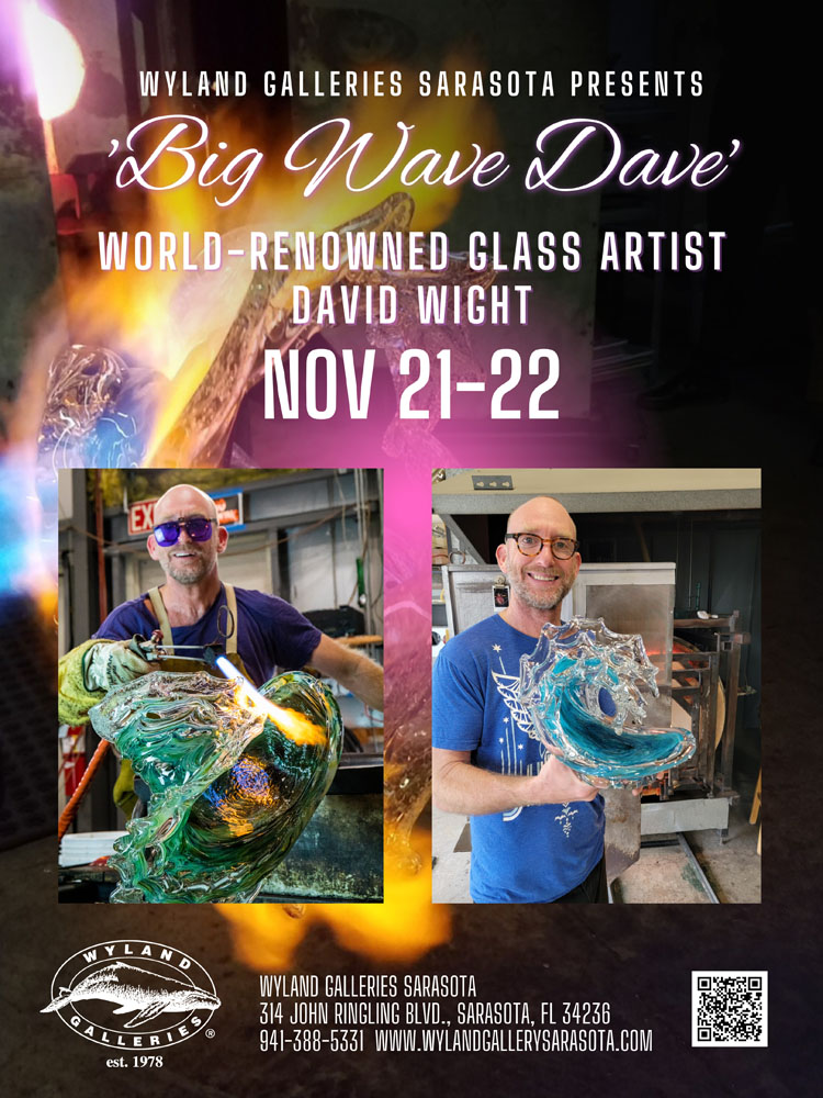 David Wight art show at Wyland Galleries Sarasota November 21 and 22, 2025