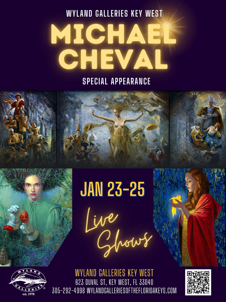 Michael Cheval art show at Wyland Galleries Key West