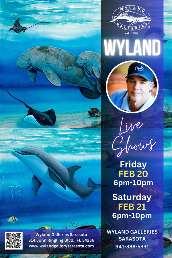 WYLAND live artist show at Wyland Galleries Sarasota FEB 2026