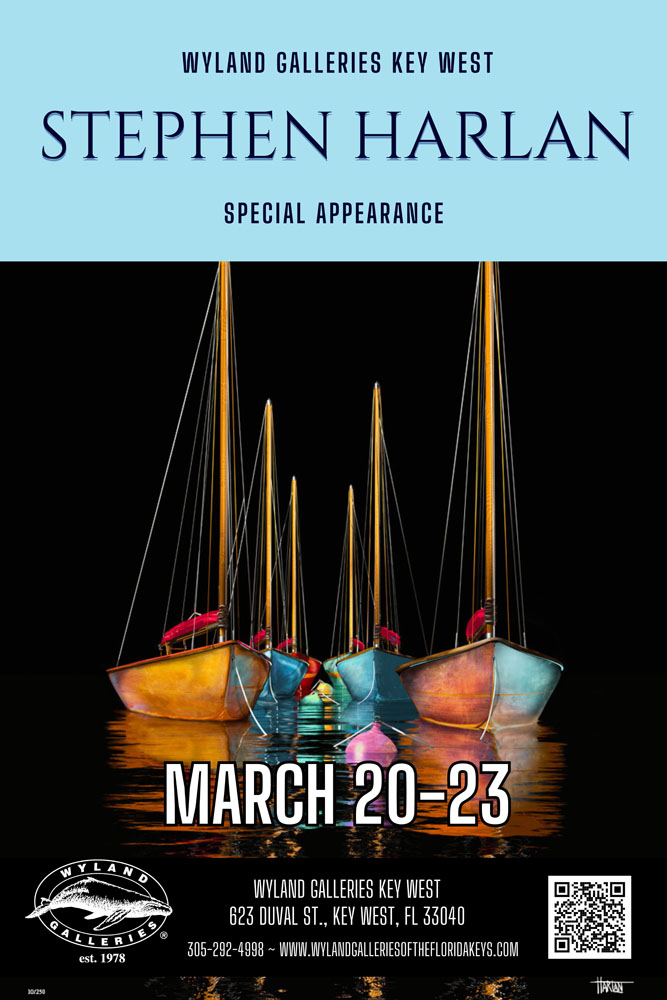 Stephen Harlan art show at Wyland Galleries Key West