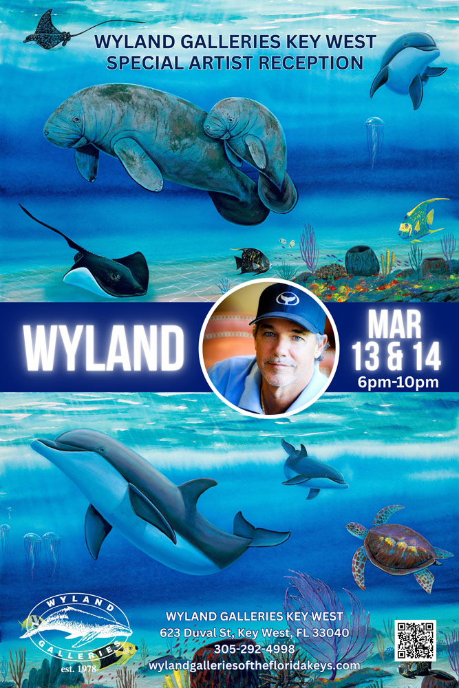 Wyland live art show at Wyland Galleries Key West March 13 and 14, 2026