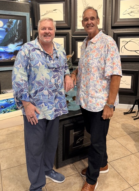 Wyland Galleries - owners Guy Vincent and Jay Shaffer