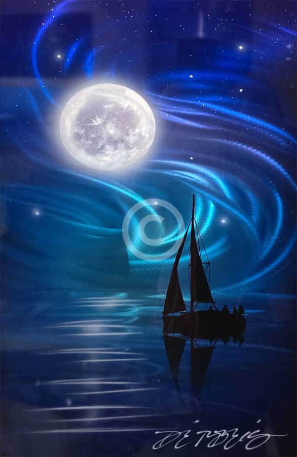 Moonlit Sail by Chris DeRubeis